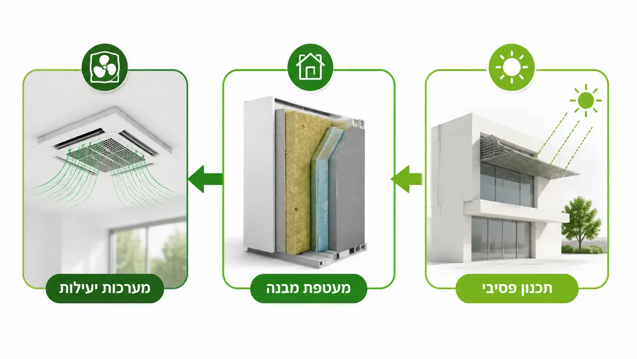 פרק אנרגיה בתקן 5281 מתכנון פסיבי למפרט מערכות