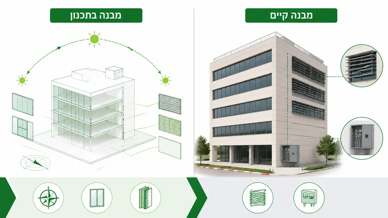 מבנה קיים מול מבנה בתכנון וגבול ההחלטות בכל אחד