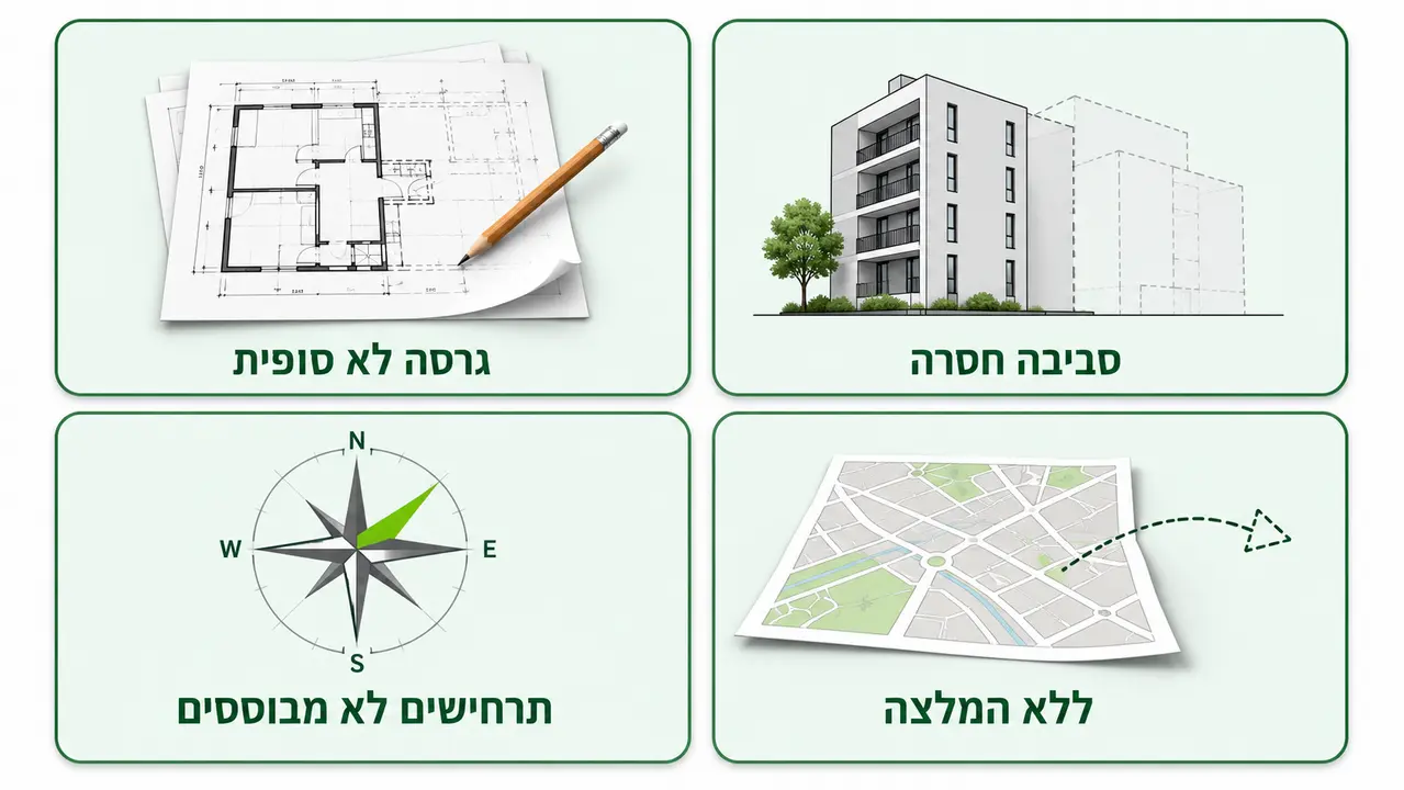 טעויות תהליכיות שמחזירות נספח לסבב נוסף