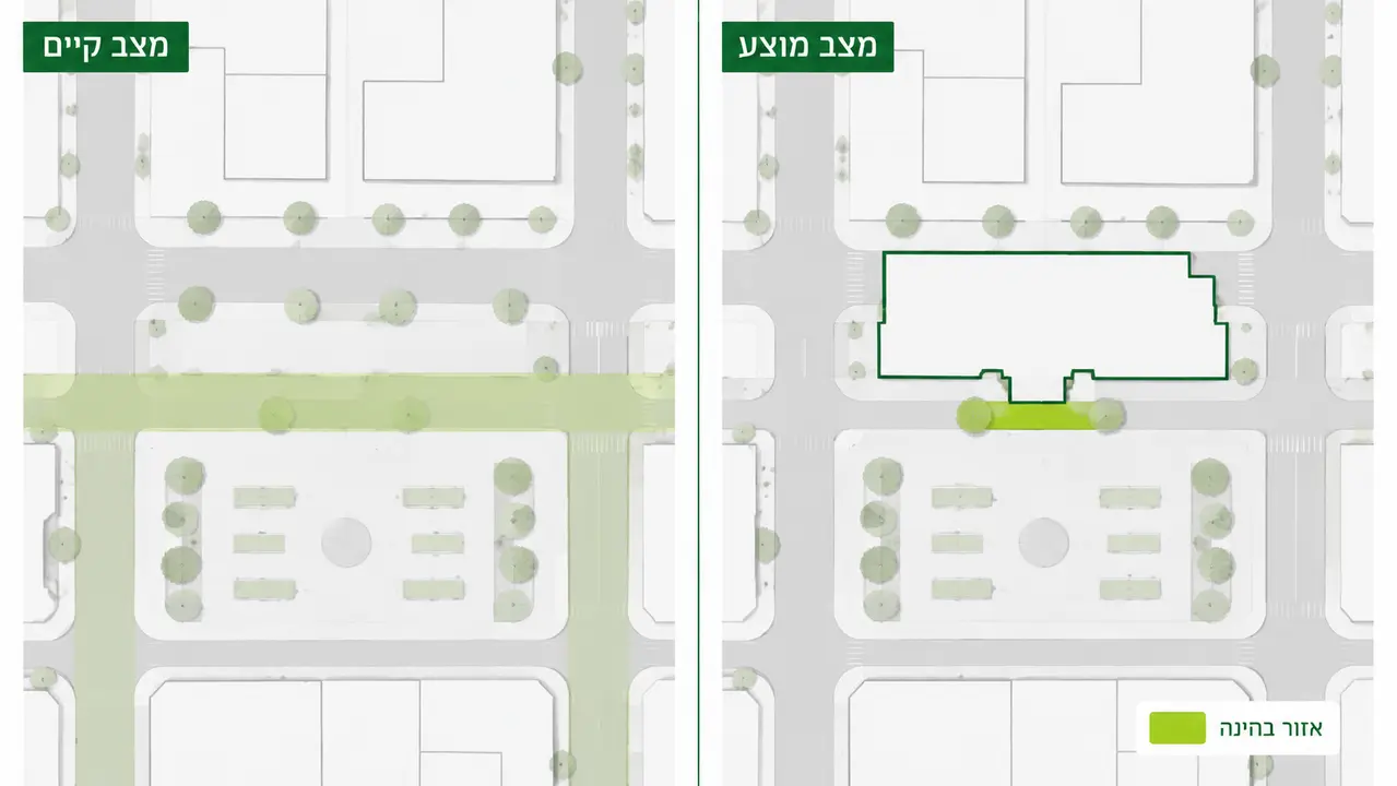 מפות התוצאה בגובה הולכי רגל וקריאתן התכנונית
