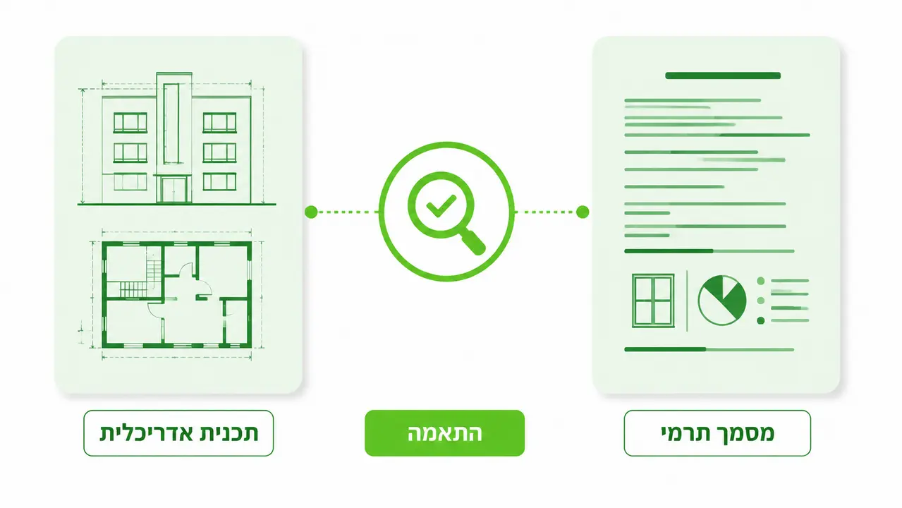 הבודק ברשות המקומית קורא מסמך ולא כוונות