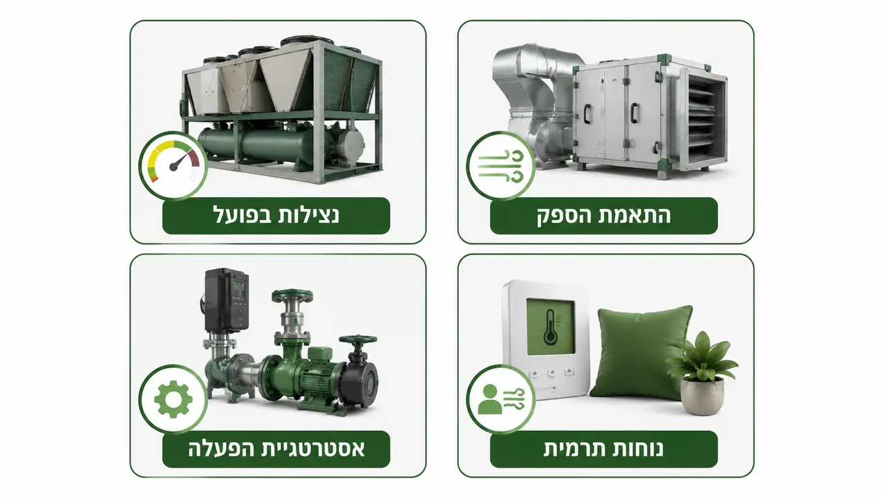 מה נבדק בפועל במערכות המיזוג והצ'ילרים