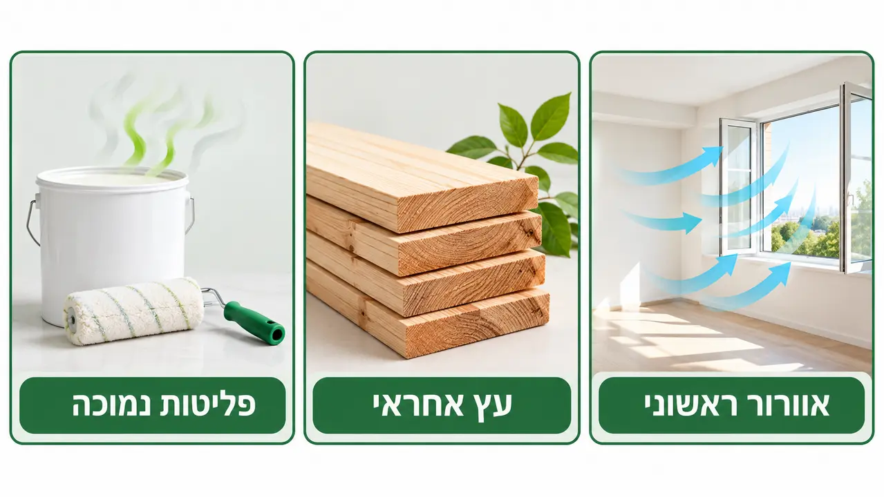 חומרים ירוקים והשפעתם על איכות האוויר הפנימית