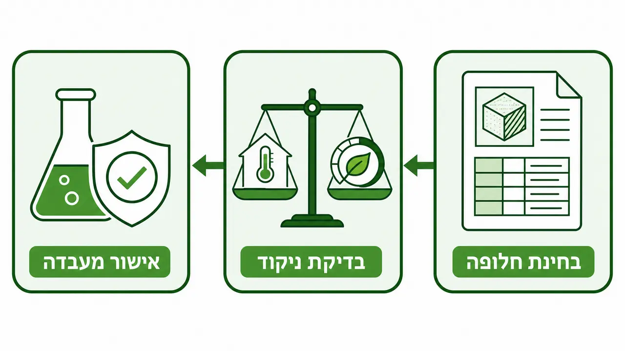 ניהול חלופות וספקים במהלך עבודות הביצוע