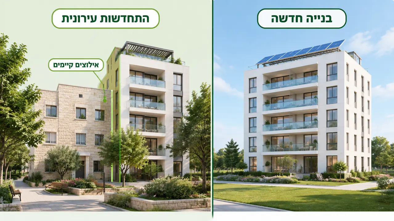 מבנה חדש מול התחדשות עירונית