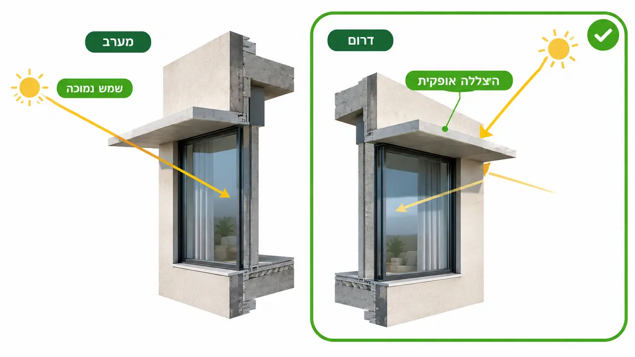 הצללות, אור טבעי ואוורור טבעי