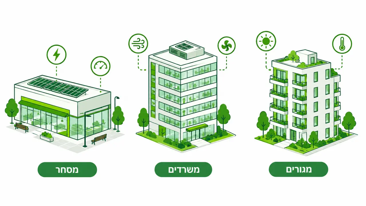 תחולת התקן לפי ייעודי מבנים שונים